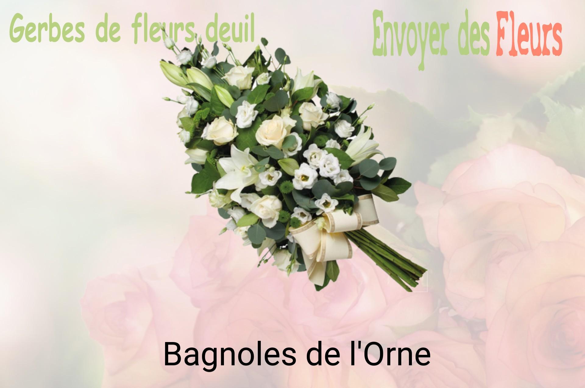 Gerbe de fleurs de deuil livrée à Bagnoles-de-l'Orne